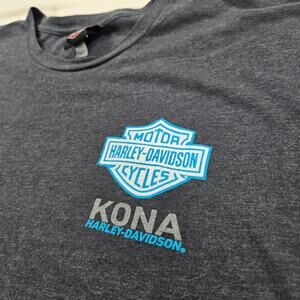 Harley-Davidson Kona Beach Charcoal Short Sleeve T-Shirt Men's Size‎ XXL